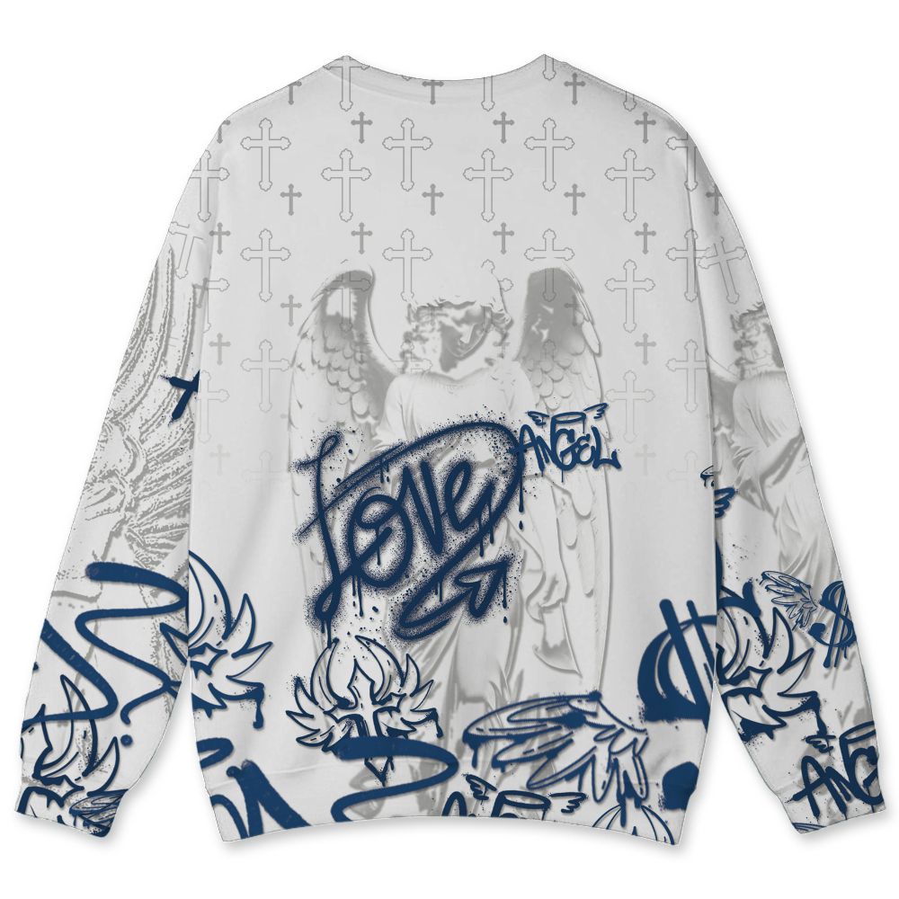French-Blue-12s-NastyJamz-Sweatshirt-Match-Pattern-Angel-All-Over-Print