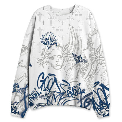 French-Blue-12s-NastyJamz-Sweatshirt-Match-Pattern-Angel-All-Over-Print
