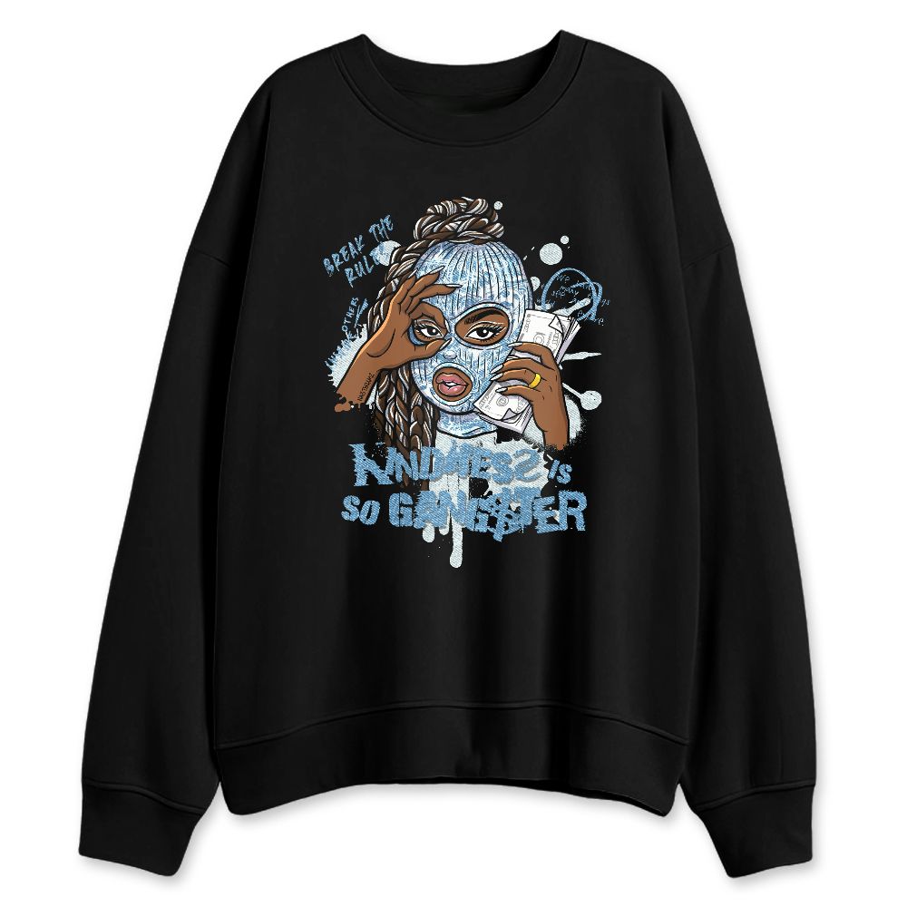 Denim-Worn-Blue-4s-NastyJamz-Sweatshirt-Match-Gangster-Melanin-Girl