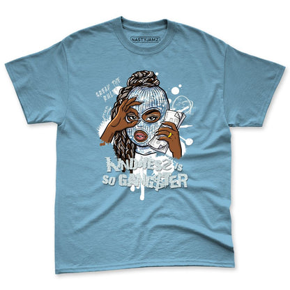 Denim-Worn-Blue-4s-NastyJamz-Premium-T-Shirt-Match-Kindness-Gangster-Melanin-Girl