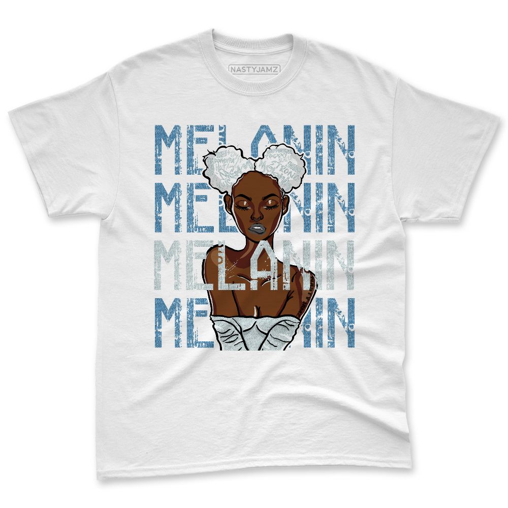 Denim-Worn-Blue-4s-NastyJamz-Premium-T-Shirt-Match-Melanin-Girl