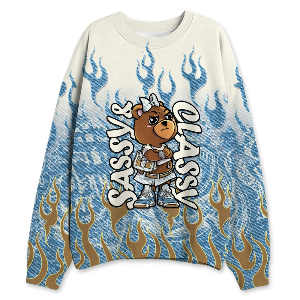 Denim-Worn-Blue-4s-NastyJamz-Sweatshirt-Match-Sassy-Classy-3D-All-Over-Print