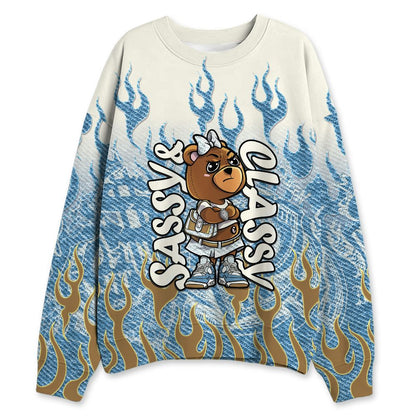 Denim-Worn-Blue-4s-NastyJamz-Sweatshirt-Match-Sassy-Classy-3D-All-Over-Print