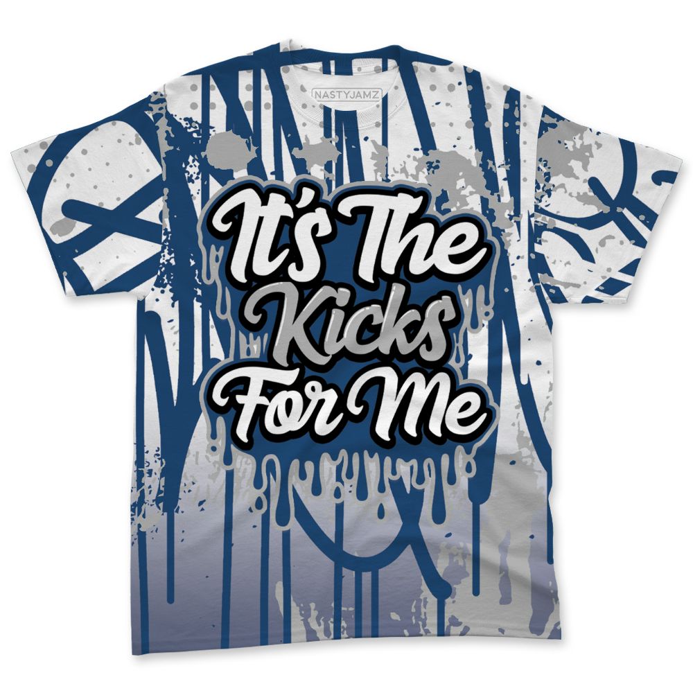 French-Blue-12s-NastyJamz-T-Shirt-Match-Its-The-Kicks-All-Over-Print