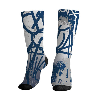 AJ 12 French Blue.NastyJamz Socks Match.Its The Kicks 3D