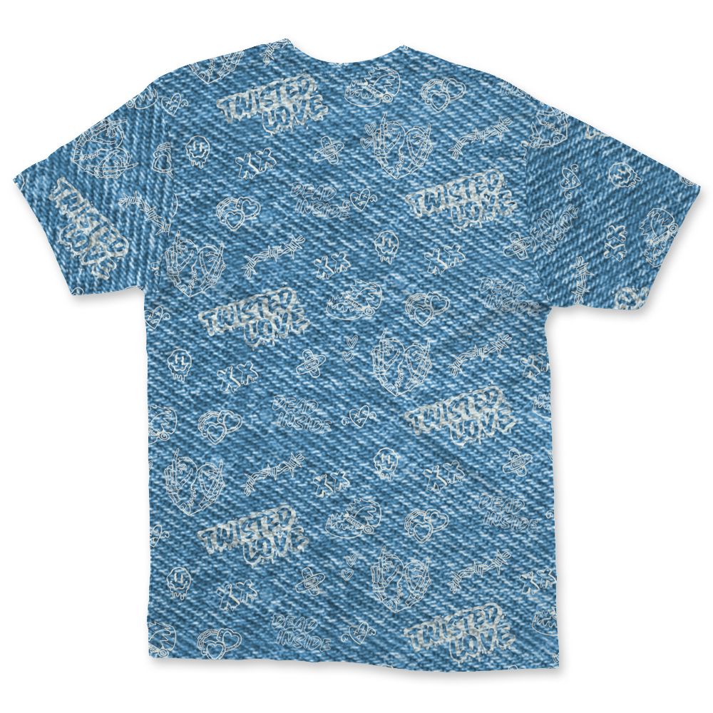 Denim-Worn-Blue-4s-NastyJamz-T-Shirt-Match-Twisted-Love-3D-All-Over-Print