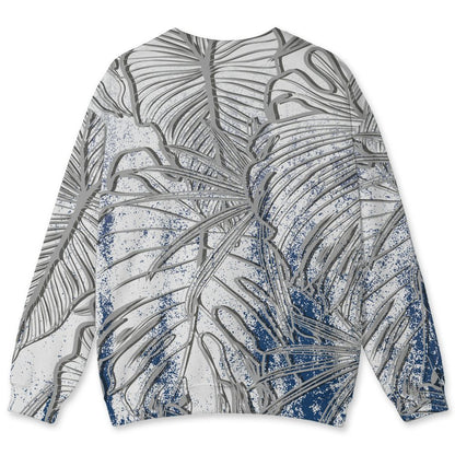 French-Blue-12s-NastyJamz-Sweatshirt-Match-Urban-Tropic-All-Over-Print