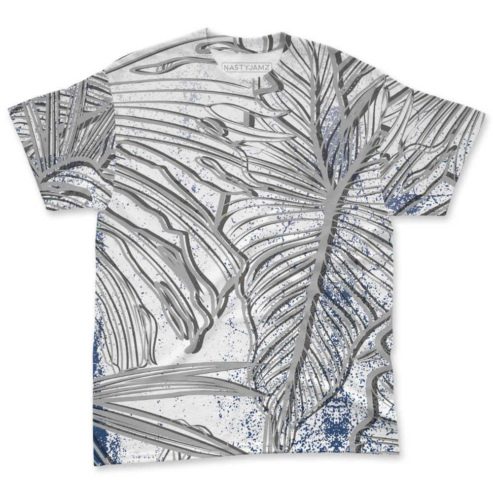 French-Blue-12s-NastyJamz-T-Shirt-Match-Urban-Tropic-All-Over-Print
