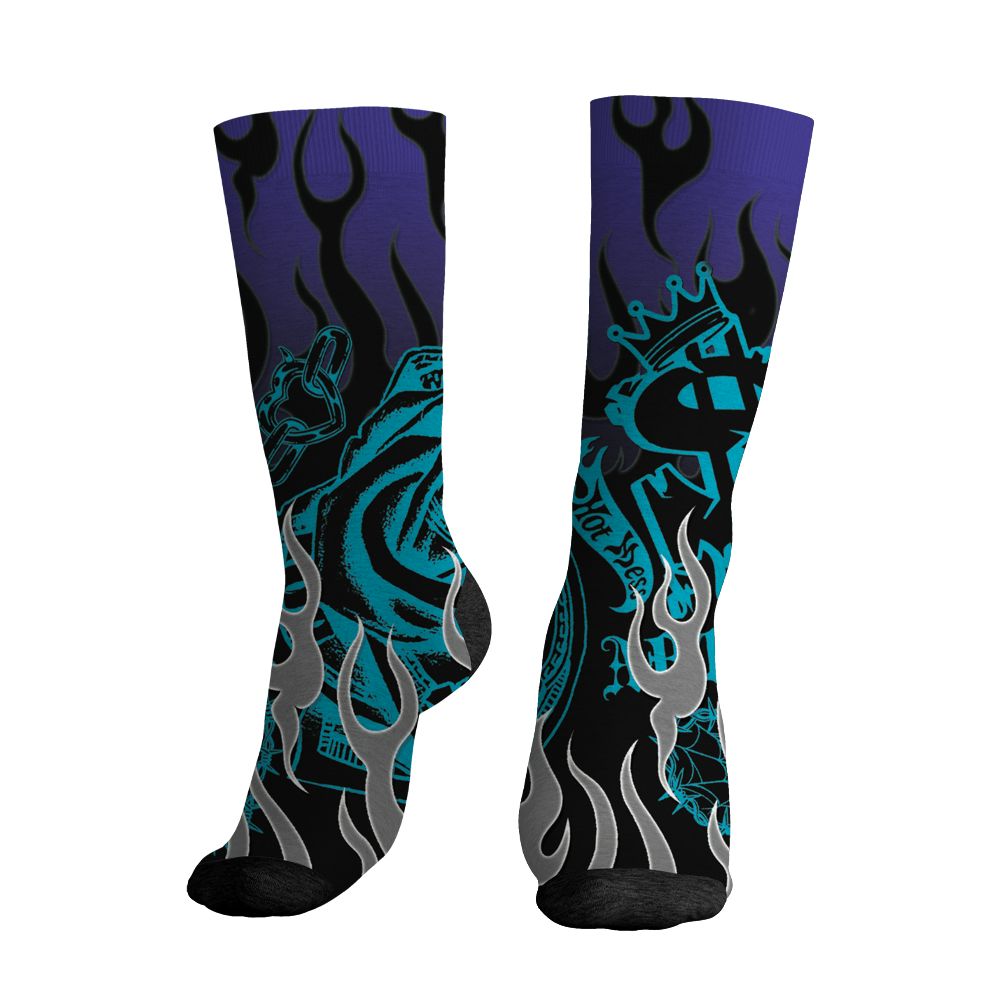 Aqua-8s-NastyJamz-Socks-Match-Sassy-Classy-3D-All-Over-Print