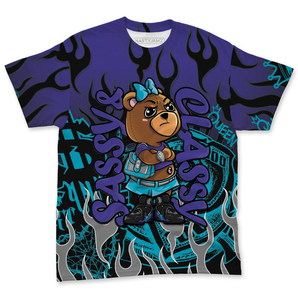 Aqua-8s-NastyJamz-T-Shirt-Match-Sassy-Classy-3D-All-Over-Print