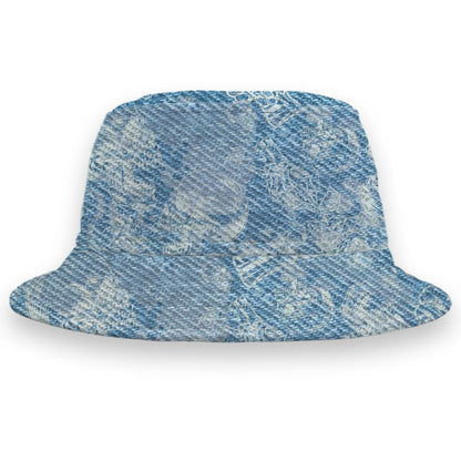Denim-Worn-Blue-4s-NastyJamz-Bucket-Hat-Match-Skulls-Pattern-All-Over-Print