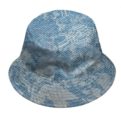 Denim-Worn-Blue-4s-NastyJamz-Bucket-Hat-Match-Skulls-Pattern-All-Over-Print