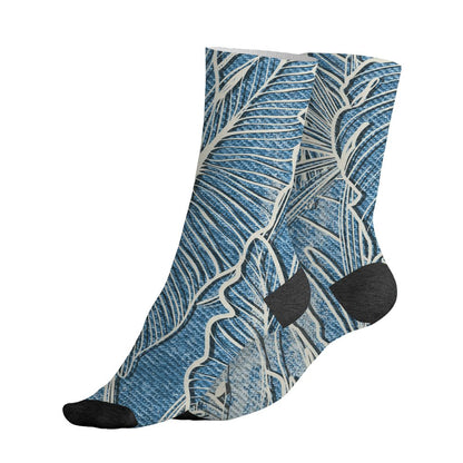 Denim-Worn-Blue-4s-NastyJamz-Socks-Match-Urban-Tropic-3D-All-Over-Print