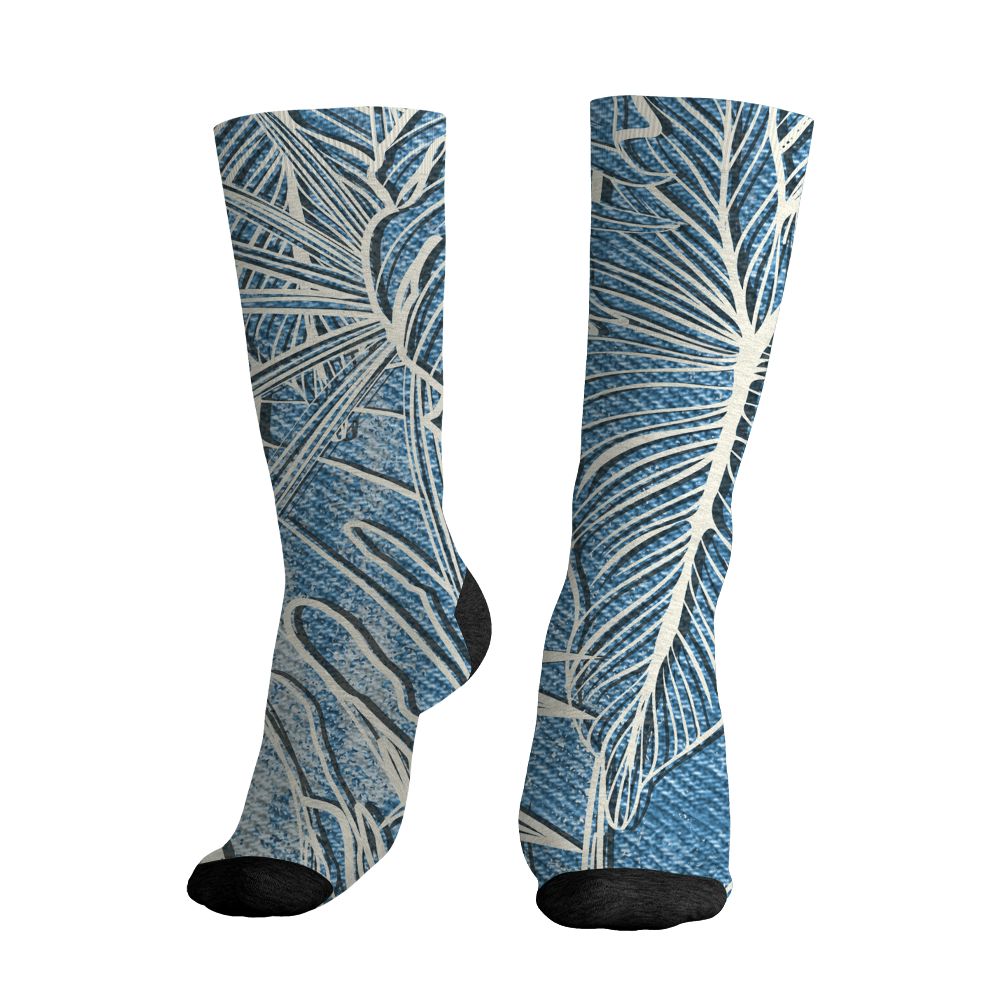 Denim-Worn-Blue-4s-NastyJamz-Socks-Match-Urban-Tropic-3D-All-Over-Print