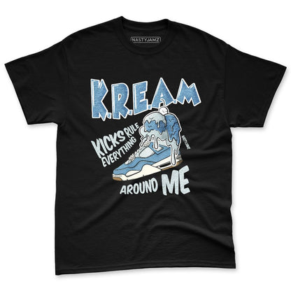 Denim-Worn-Blue-4s-NastyJamz-Premium-T-Shirt-Match-Kream-Sneaker