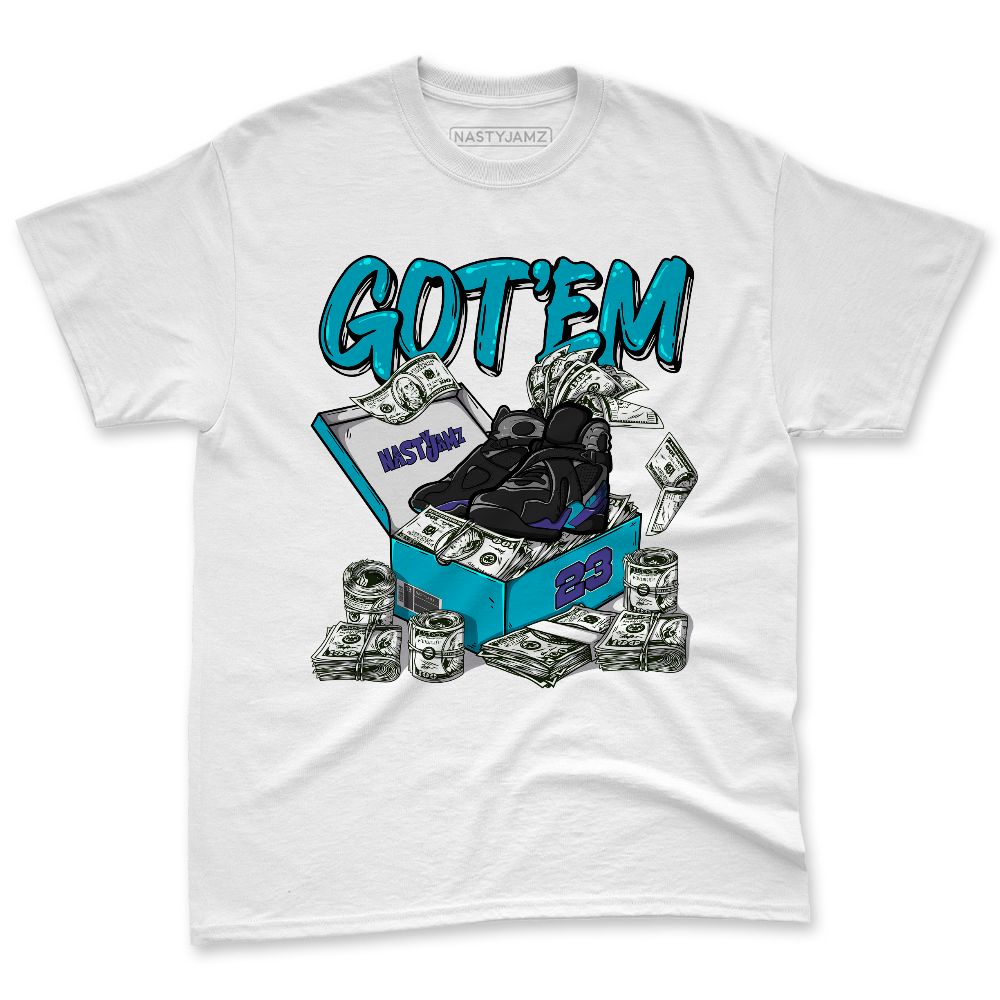 Aqua-8s-NastyJamz-Premium-T-Shirt-Match-Dollar-Sneaker-Box