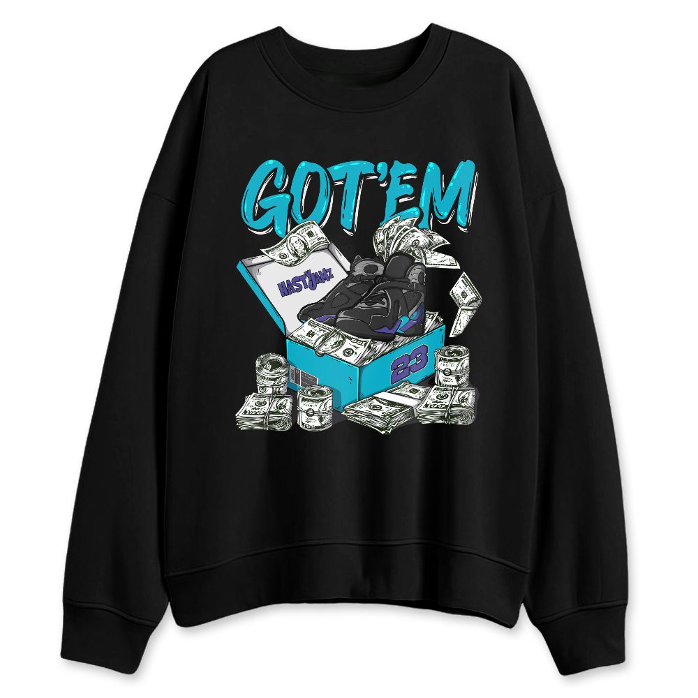 Aqua-8s-NastyJamz-Sweatshirt-Match-Dollar-Sneaker-Box