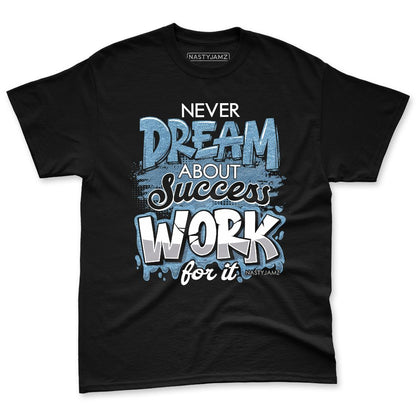 Denim-Worn-Blue-4s-NastyJamz-Premium-T-Shirt-Match-Work-For-Dream