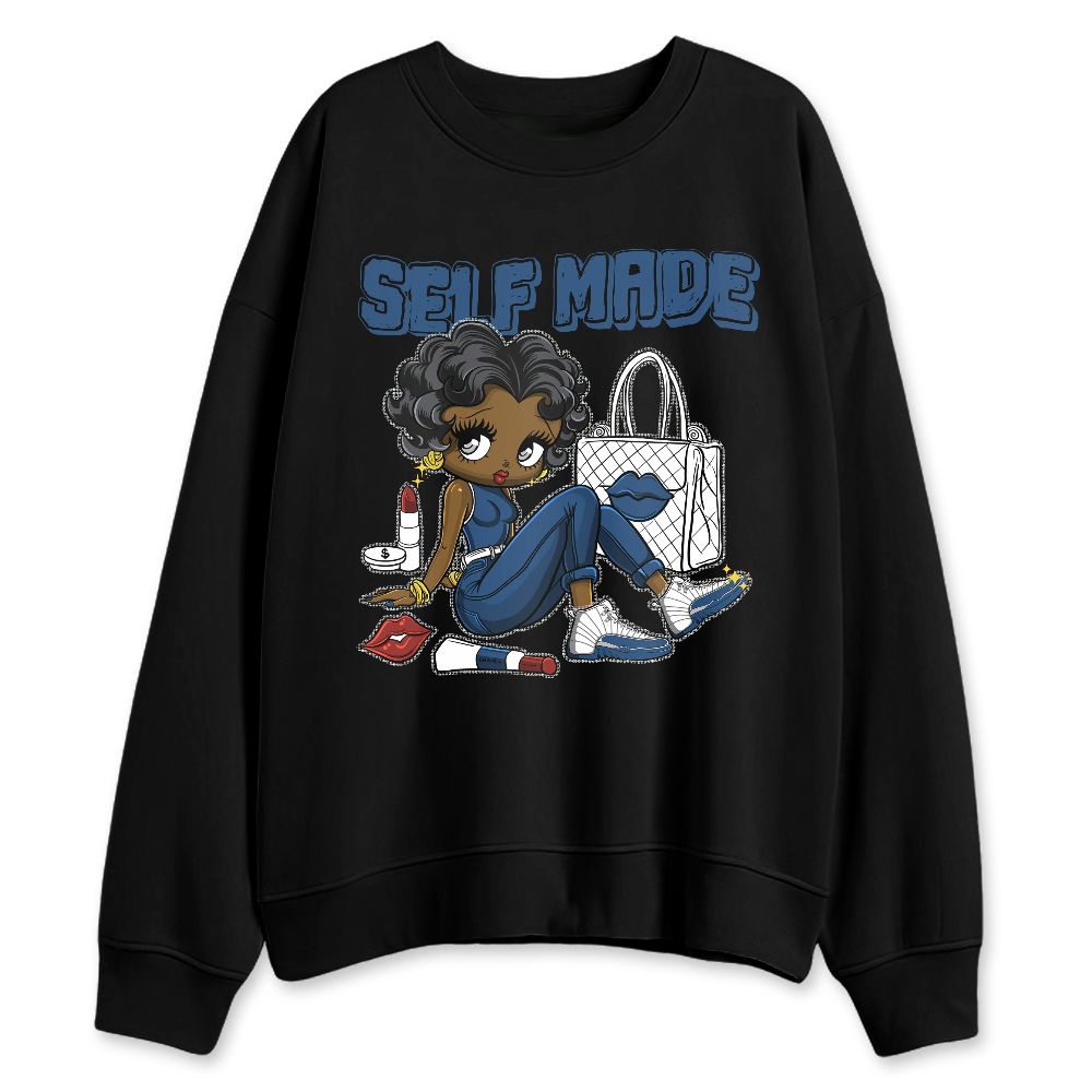 French-Blue-12s-NastyJamz-Sweatshirt-Match-Sneaker-Girl-Selfmade
