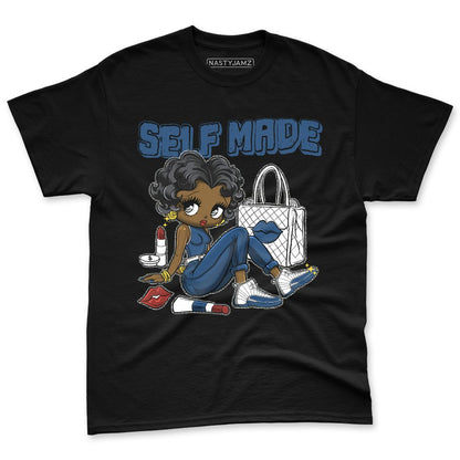 French Blue 12s NastyJamz Premium T-Shirt Match Sneaker Girl Selfmade