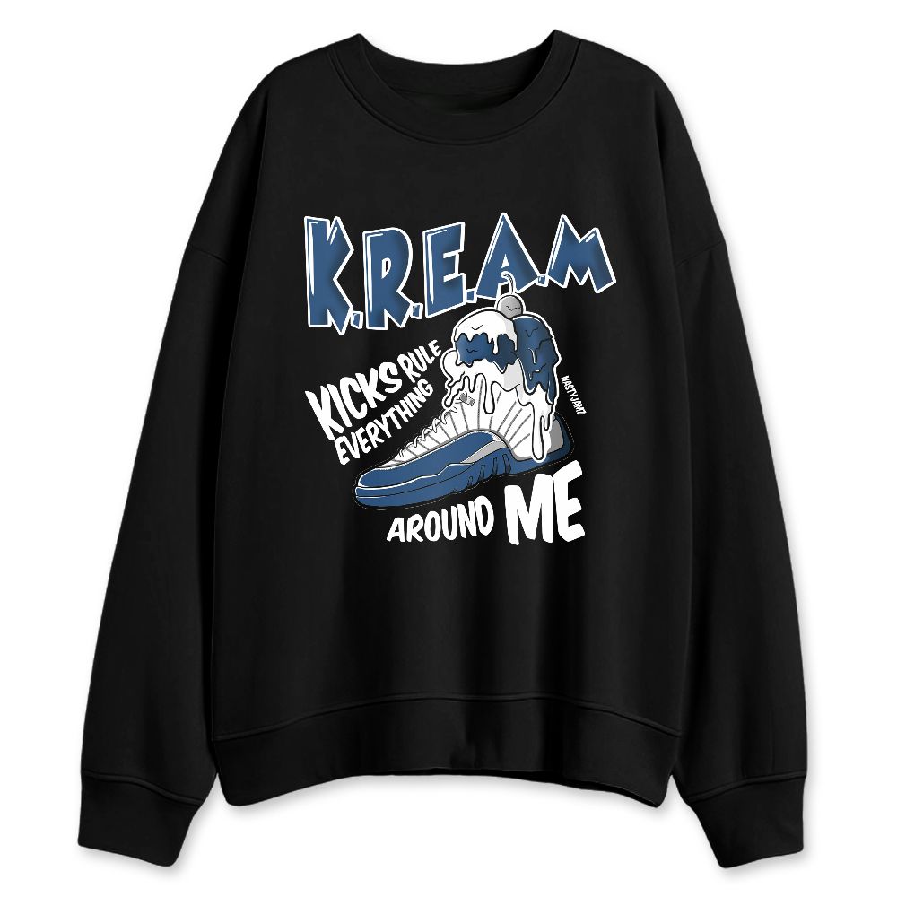 French-Blue-12s-NastyJamz-Sweatshirt-Match-Kream-Sneaker