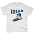 French-Blue-12s-NastyJamz-Premium-T-Shirt-Match-Kream-Sneaker