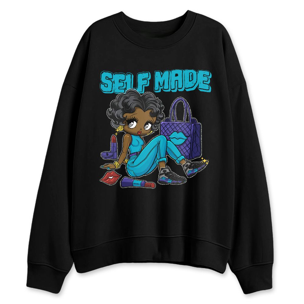 Aqua-8s-NastyJamz-Sweatshirt-Match-Sneaker-Girl-Selfmade