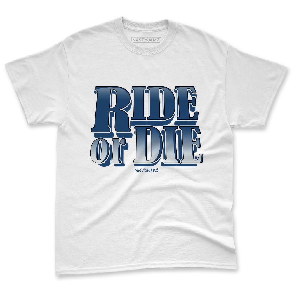 French-Blue-12s-NastyJamz-Premium-T-Shirt-Match-Ride-Or-Die-Minimal