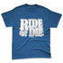 French-Blue-12s-NastyJamz-Premium-T-Shirt-Match-Ride-Or-Die-Minimal