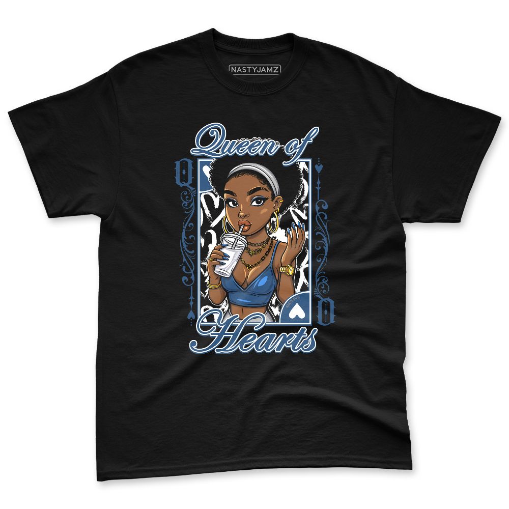 French-Blue-12s-NastyJamz-Premium-T-Shirt-Match-Queen-Of-Hearts