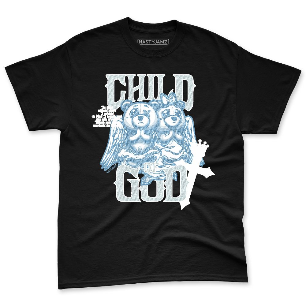 Denim-Worn-Blue-4s-NastyJamz-Premium-T-Shirt-Match-Child-Of-God-BER