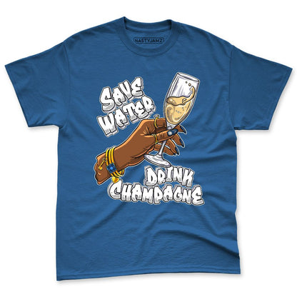 French-Blue-12s-NastyJamz-Premium-T-Shirt-Match-Drink-Champagne