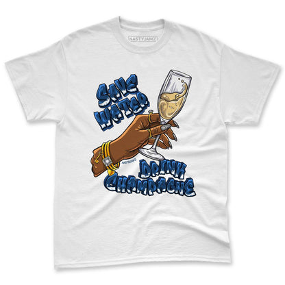 French-Blue-12s-NastyJamz-Premium-T-Shirt-Match-Drink-Champagne