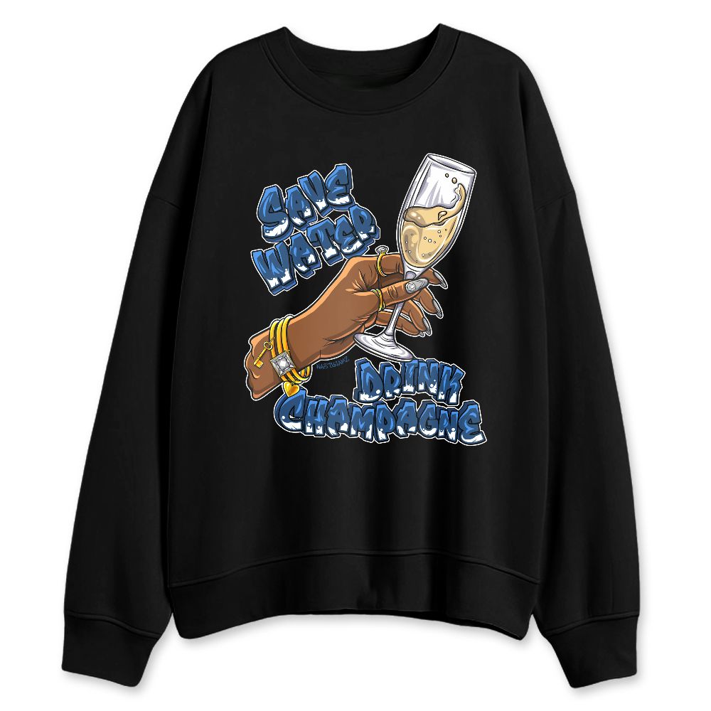 French-Blue-12s-NastyJamz-Sweatshirt-Match-Drink-Champagne