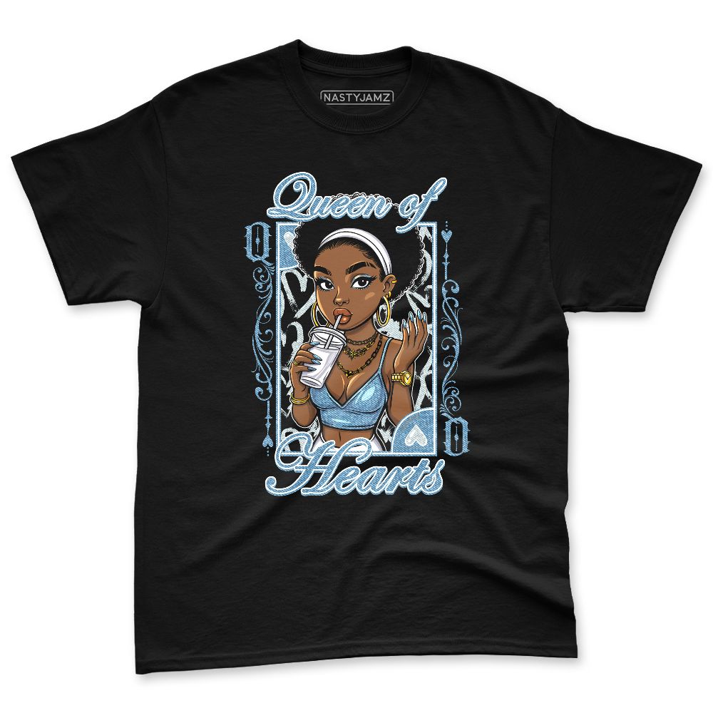 Denim-Worn-Blue-4s-NastyJamz-Premium-T-Shirt-Match-Queen-Of-Hearts
