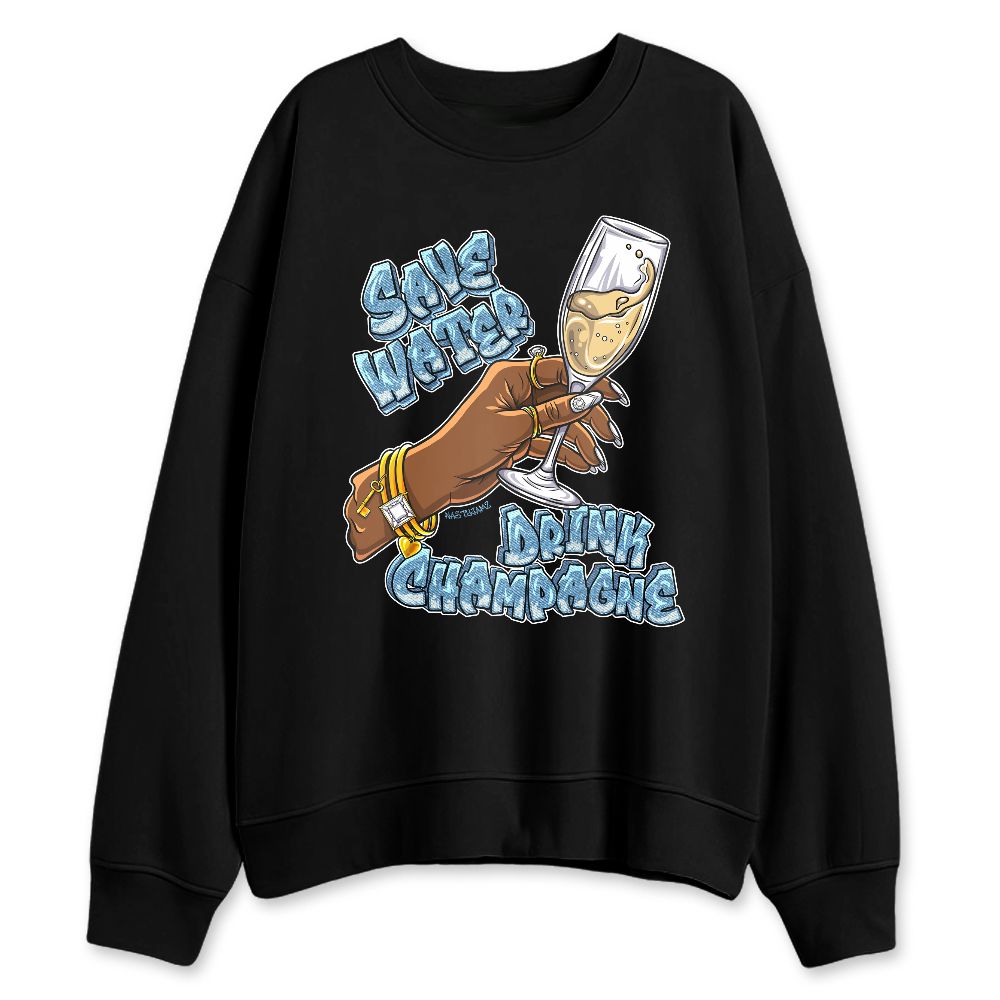 Denim-Worn-Blue-4s-NastyJamz-Sweatshirt-Match-Match-Drink-Champagne