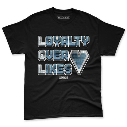 Denim-Worn-Blue-4s-NastyJamz-Premium-T-Shirt-Match-Loyalty-Over-Likes