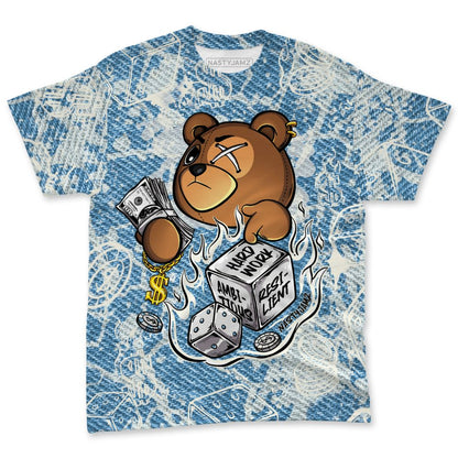Denim-Worn-Blue-4s-NastyJamz-T-Shirt-Match-Hustle-Casino-BER-3D-All-Over-Print