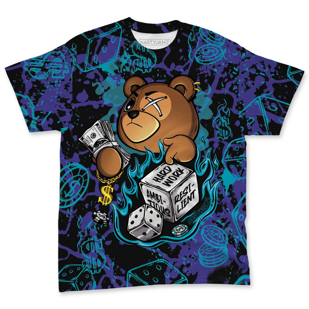 Aqua-8s-NastyJamz-T-Shirt-Match-Hustle-Casino-BER-3D-All-Over-Print