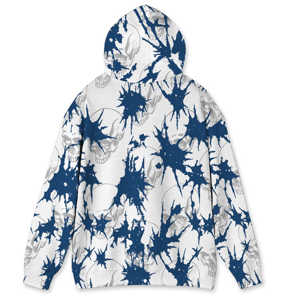 French-Blue-12s-NastyJamz-Hoodie-Match-Dirty-Love-Skull-All-Over-Print