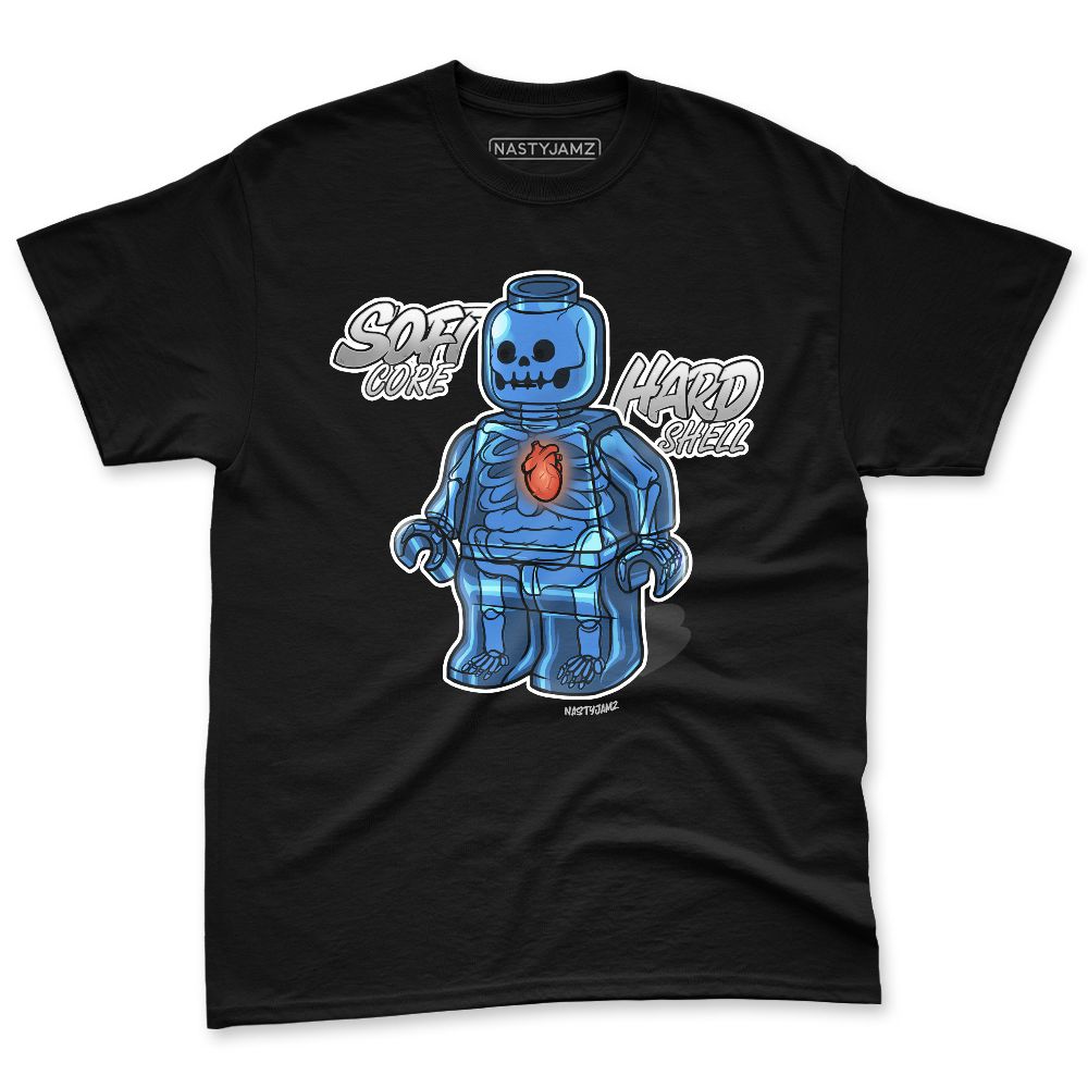 French-Blue-12s-NastyJamz-Premium-T-Shirt-Match-Glowing-Heart-Inside