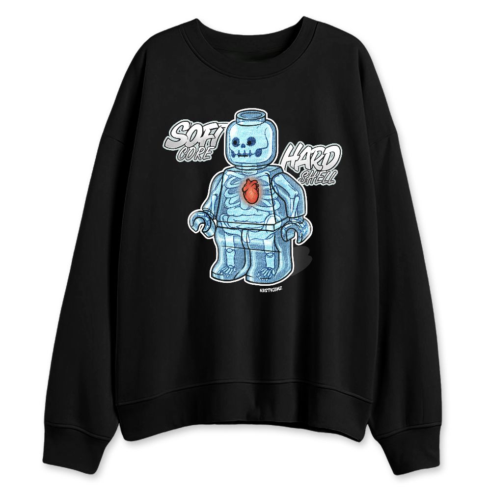 Denim-Worn-Blue-4s-NastyJamz-Sweatshirt-Match-Glowing-Heart-Inside