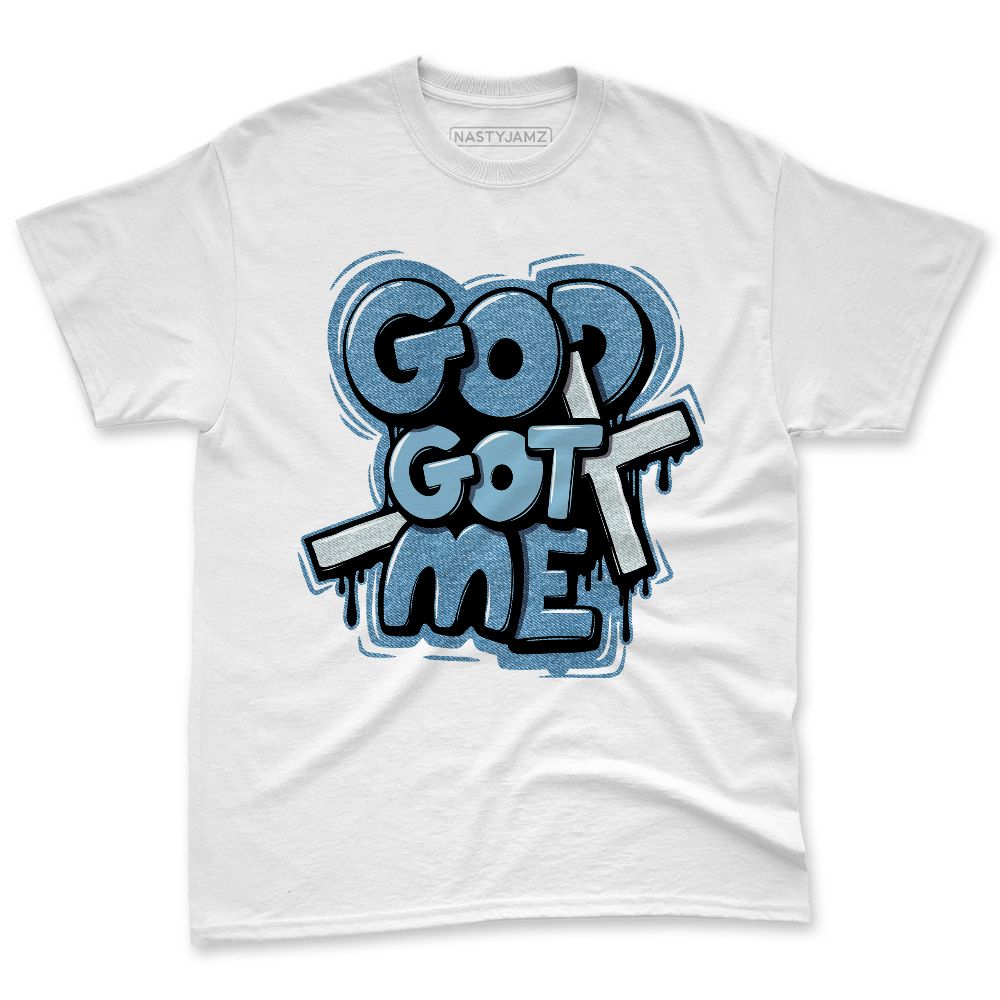 Denim-Worn-Blue-4s-NastyJamz-Premium-T-Shirt-Match-God-Got-Me