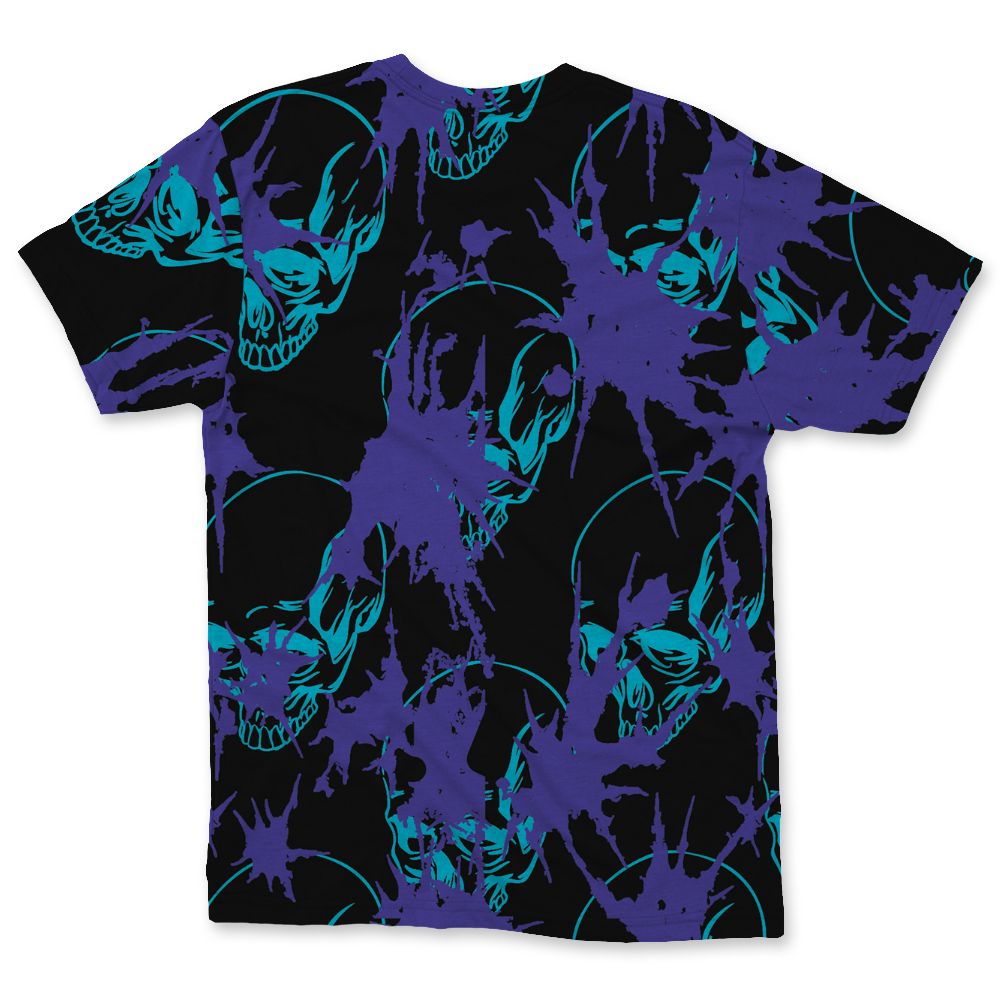 Aqua-8s-NastyJamz-T-Shirt-Match-Dirty-Love-Skull-3D-All-Over-Print