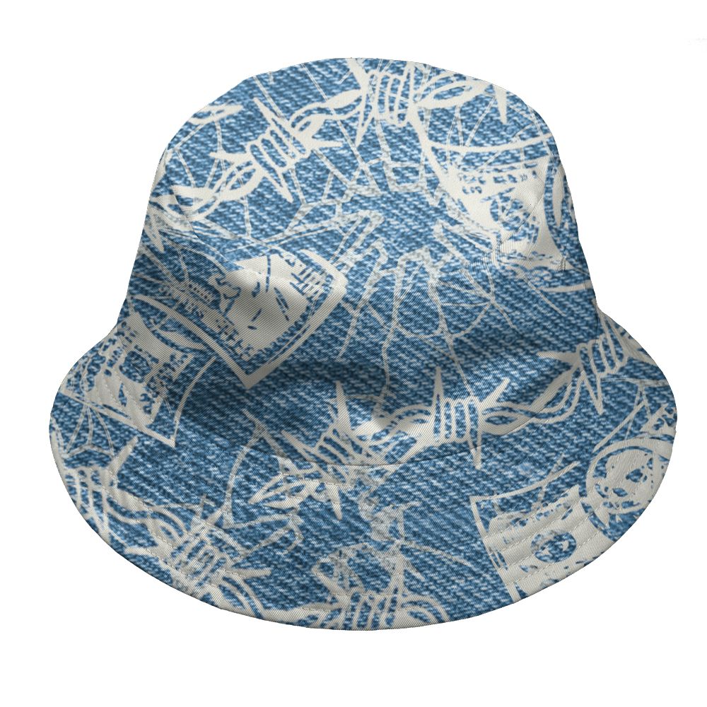 Denim-Worn-Blue-4s-NastyJamz-Bucket-Hat-Match-Doubt-Kills-Dreams-All-Over-Print