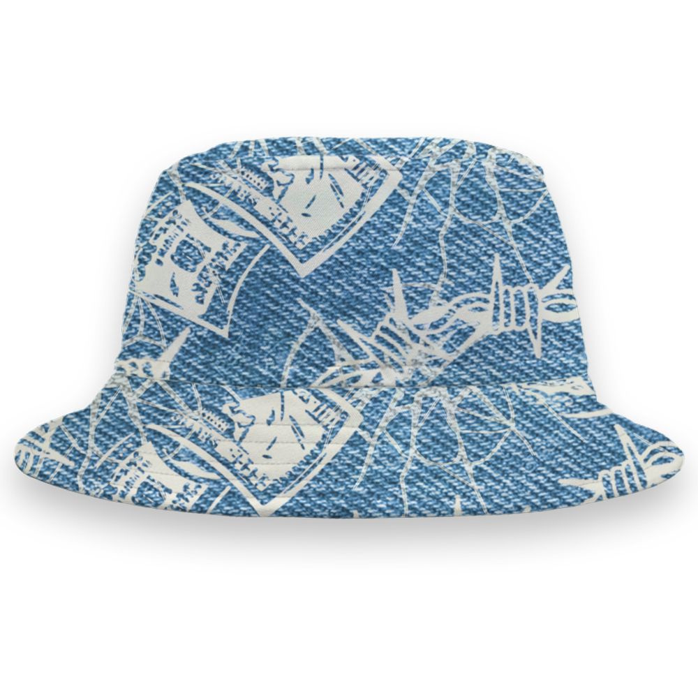Denim-Worn-Blue-4s-NastyJamz-Bucket-Hat-Match-Doubt-Kills-Dreams-All-Over-Print