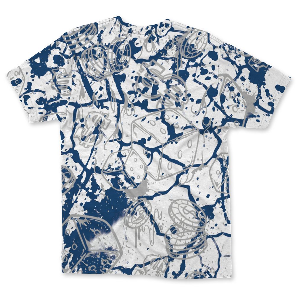 French-Blue-12s-NastyJamz-T-Shirt-Match-Hustle-Casino-BER-All-Over-Print