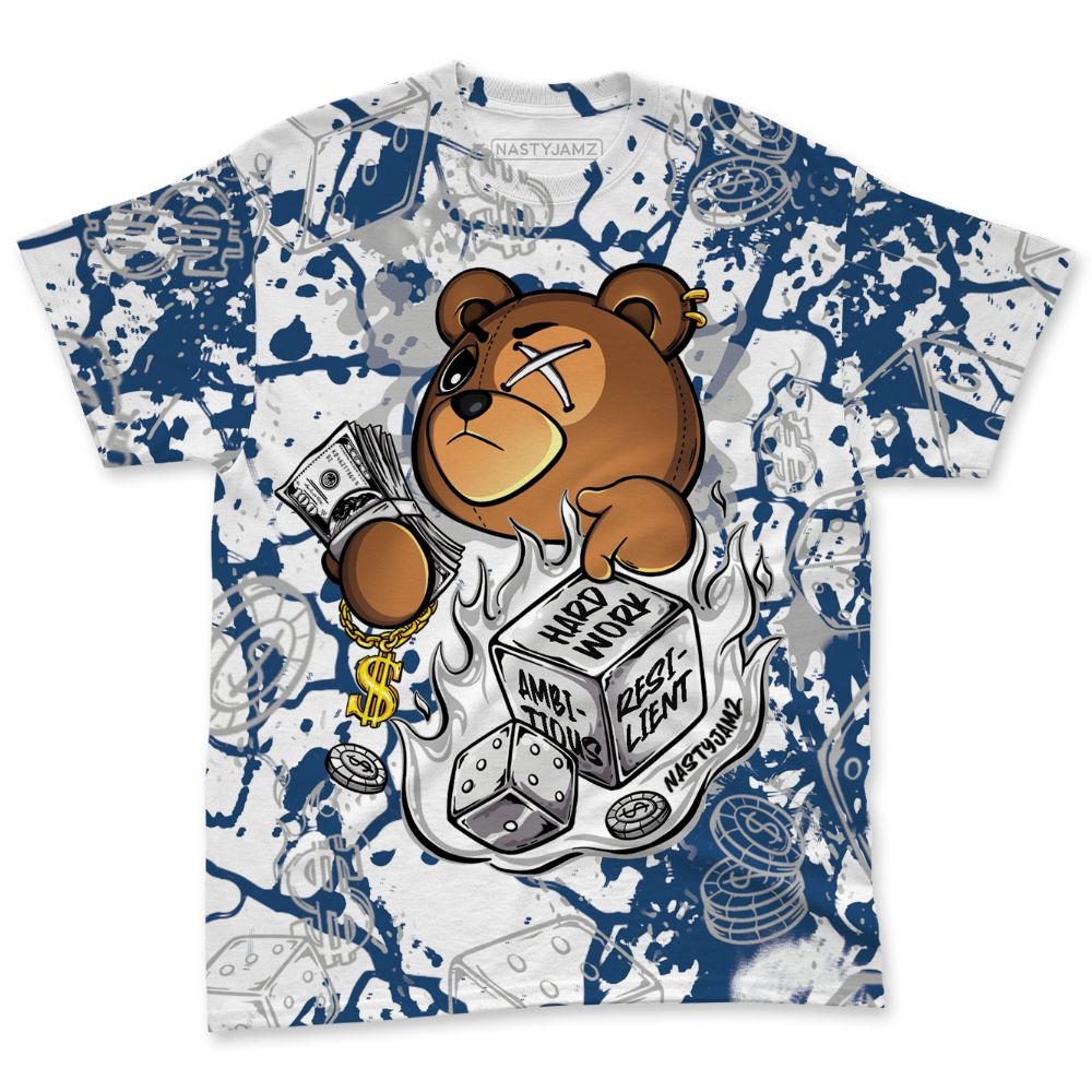 French-Blue-12s-NastyJamz-T-Shirt-Match-Hustle-Casino-BER-All-Over-Print