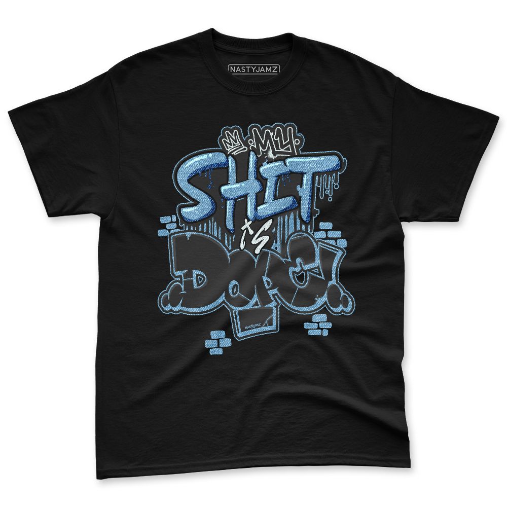 Denim-Worn-Blue-4s-NastyJamz-Premium-T-Shirt-Match-Dope-By-Nature