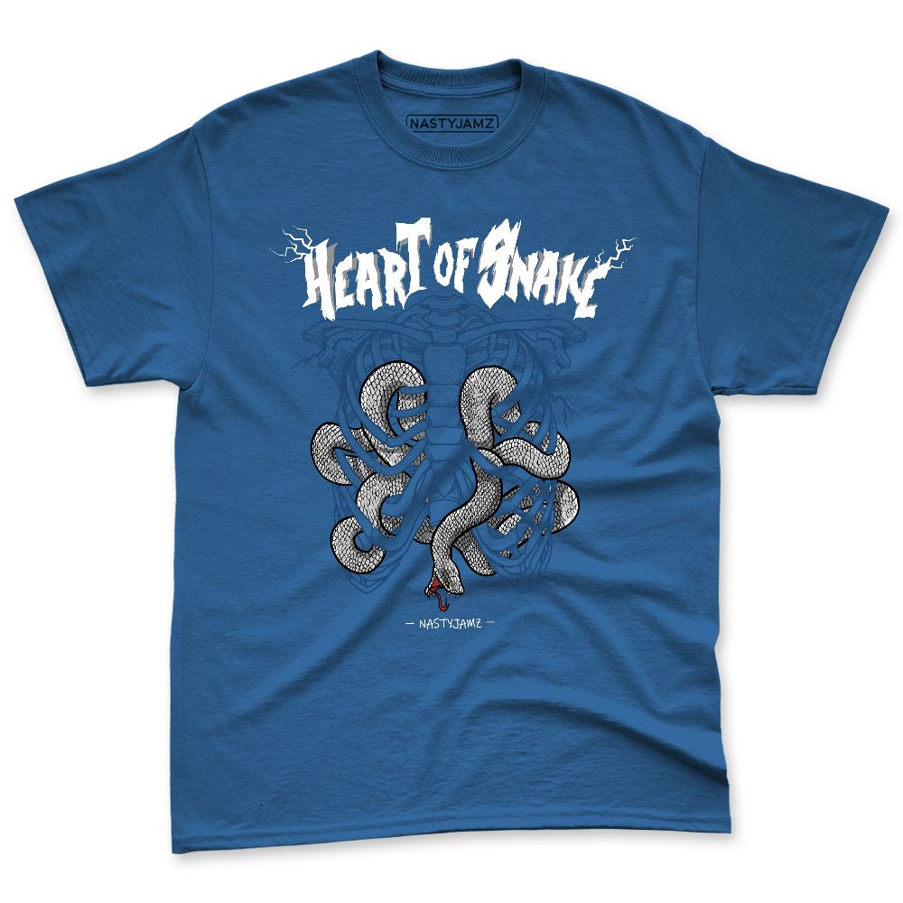 French-Blue-12s-NastyJamz-Premium-T-Shirt-Match-Heart-Of-Snake